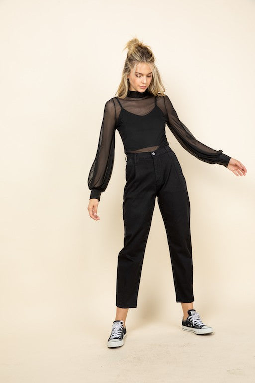 TLR20484 Black by O2 Denim | Fleurcouture