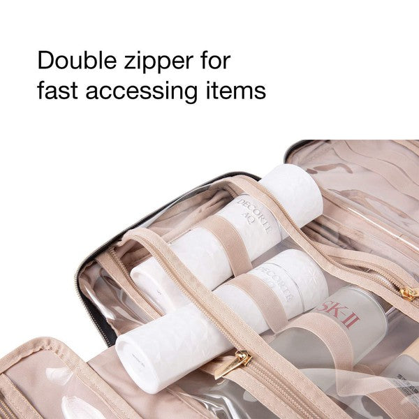 Travel Fold Up Make Up Bag Hanging Organizer 1 by Dani & Em | Fleurcouture