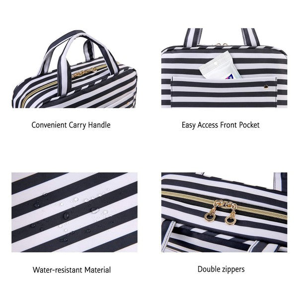 Travel Fold Up Make Up Bag Hanging Organizer 1 by Dani & Em | Fleurcouture