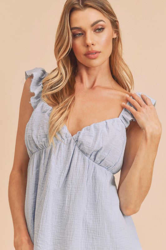 Trixie Top SKY S by Aemi + Co | Fleurcouture