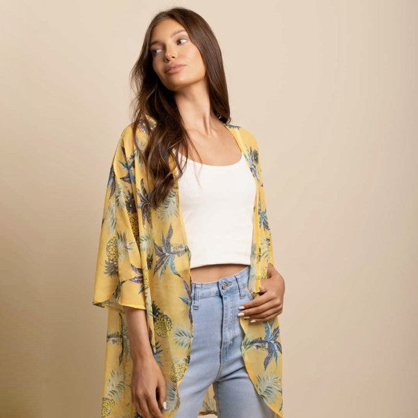 Tropical Kimono Tropical S/M by ClaudiaG Apparel | Fleurcouture