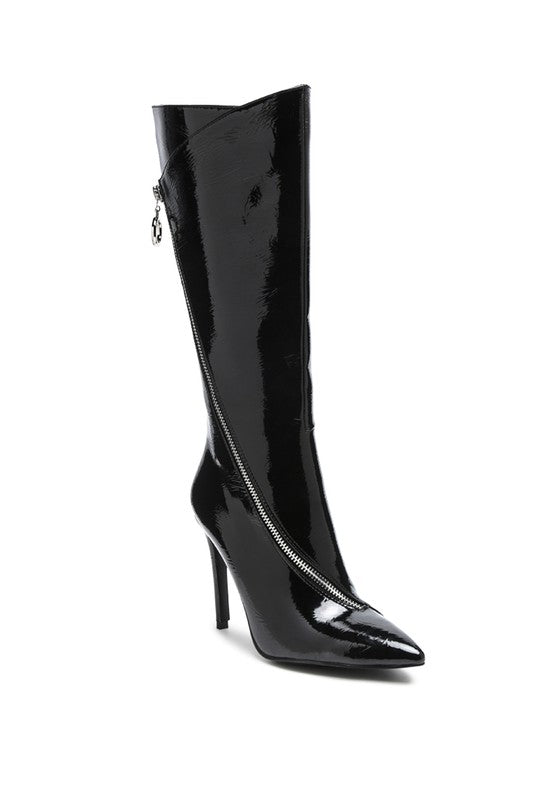 TSAROH ZIP AROUND CALF BOOT Black 5 by Rag Company | Fleurcouture