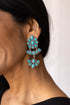 Turquoise Dream Cascade Earrings Clear One Size Earrings by Southern Grace | Fleurcouture