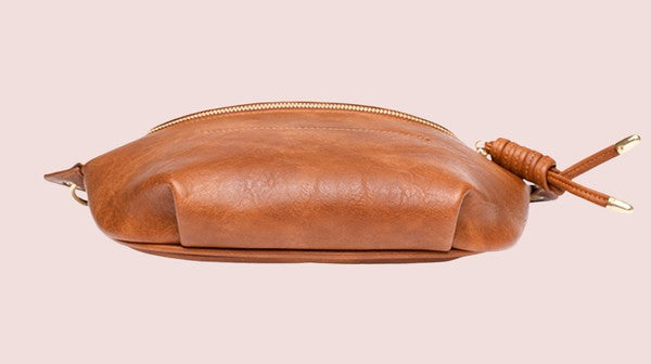 Twist Tassel Zipper Sling Chain Crossbody Bag 1 by Dani & Em | Fleurcouture