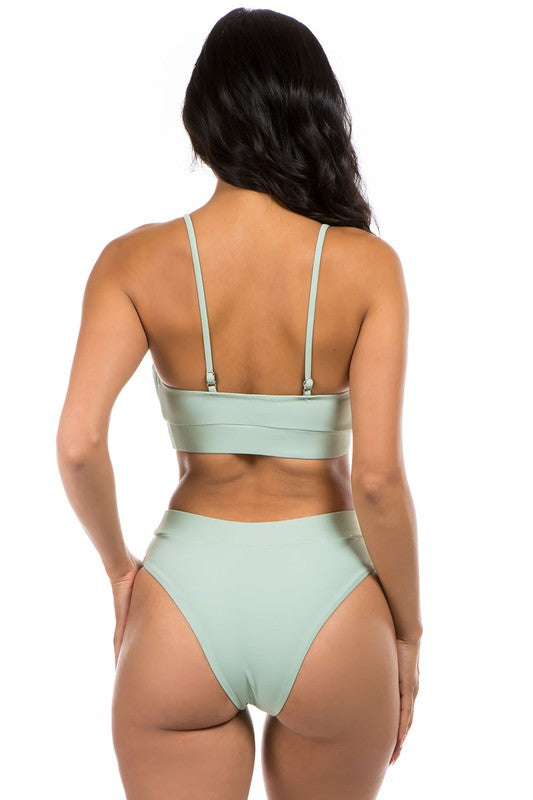 TWO-PIECE HIGH WASITED by Mermaid Swimwear | Fleurcouture