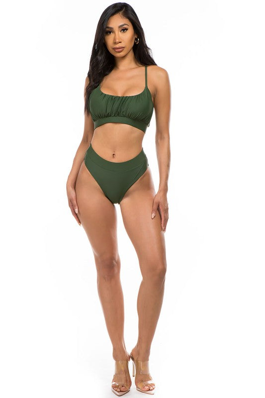 TWO-PIECE HIGH WASITED by Mermaid Swimwear | Fleurcouture