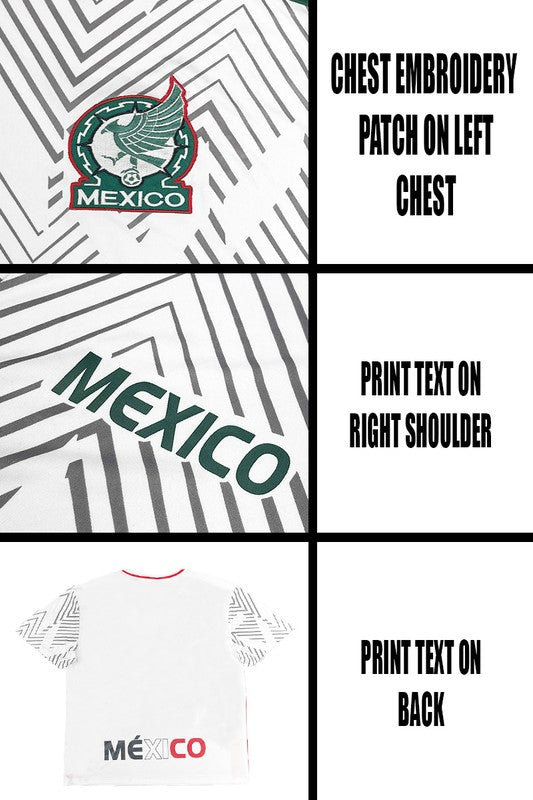 UNISEX MEXICO TEAM WORLD SOCCER JERSEYS TOP by WEIV | Fleurcouture