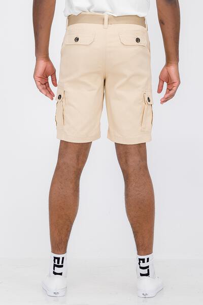 Weiv Mens Belted Cargo Shorts with Belt by WEIV | Fleurcouture
