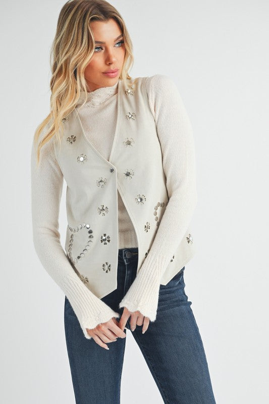 Western Love Vest S by Aemi + Co | Fleurcouture