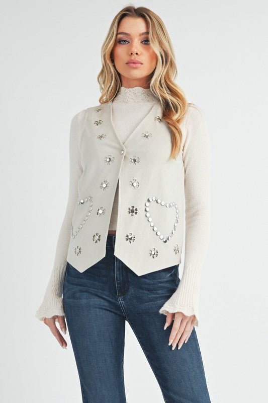 Western Love Vest S by Aemi + Co | Fleurcouture