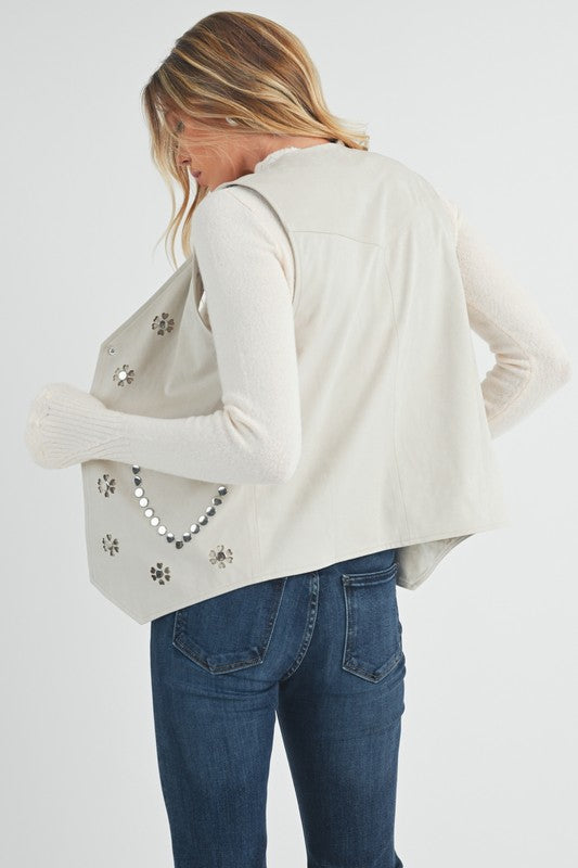 Western Love Vest S by Aemi + Co | Fleurcouture