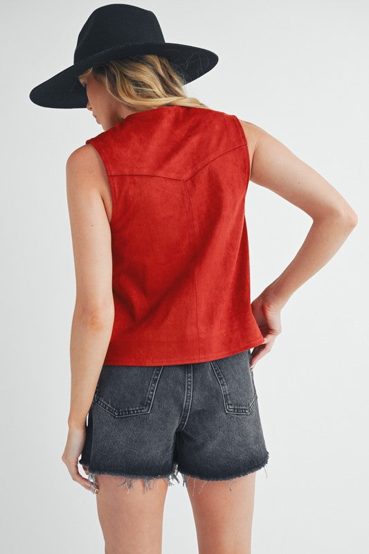 Western Love Vest S by Aemi + Co | Fleurcouture