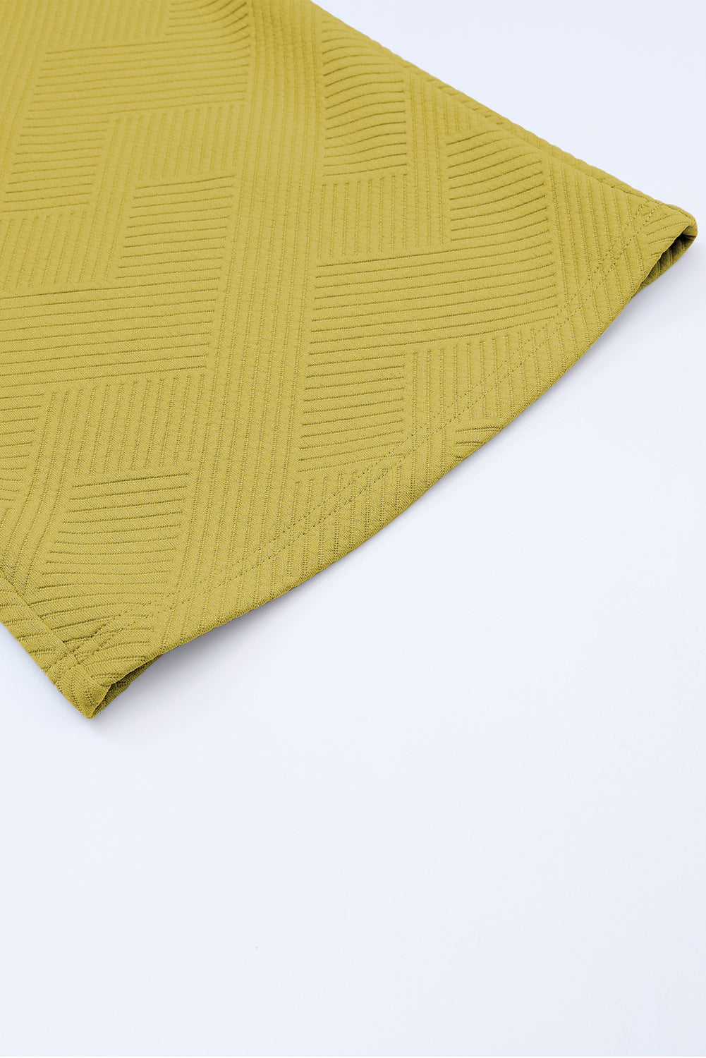 White Textured Loose Fit T Shirt and Drawstring Pants Set 95%Polyester+5%Elastane Two Piece Sets by Fleurcouture | Fleurcouture