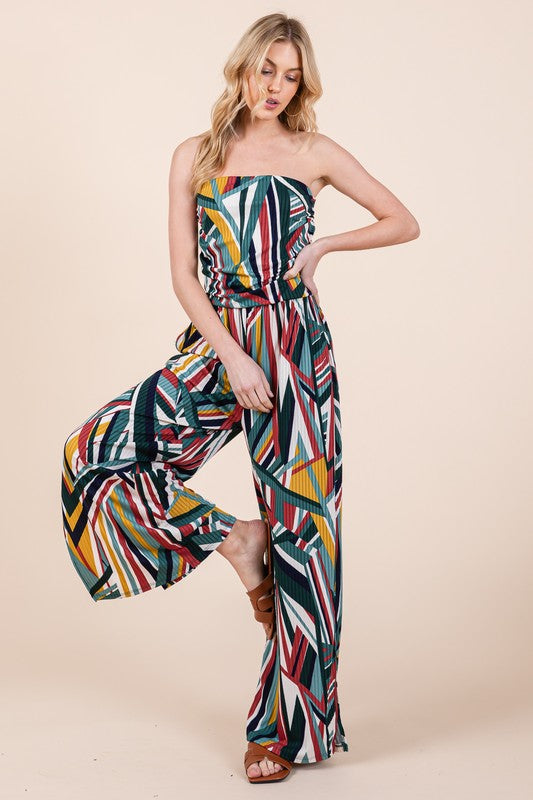 Wide Leg Jumpsuit with Pockets by Orange Farm Clothing | Fleurcouture