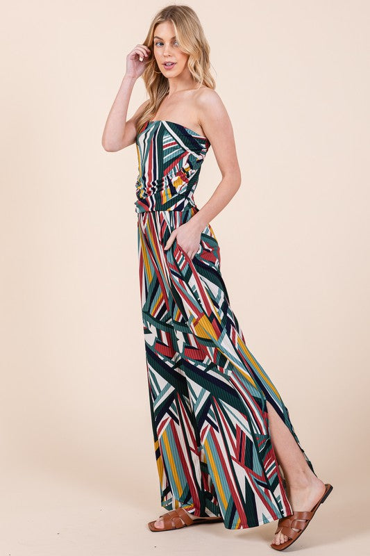 Wide Leg Jumpsuit with Pockets by Orange Farm Clothing | Fleurcouture