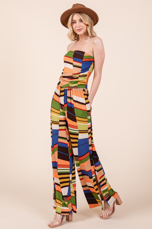 Wide Leg Jumpsuit with Pockets by Orange Farm Clothing | Fleurcouture