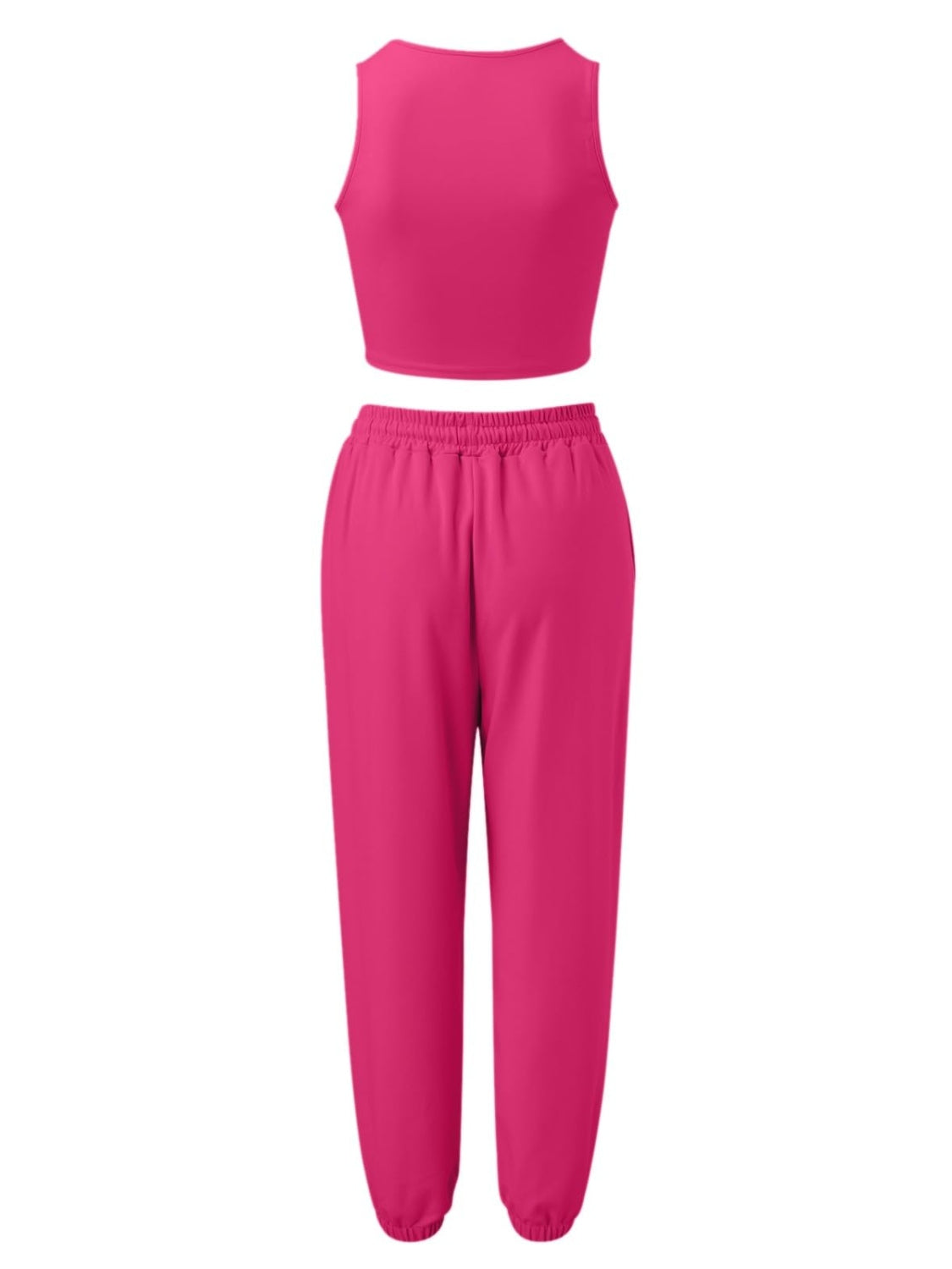 Wide Strap Top and Drawstring Joggers Set Two Piece Sets by Trendsi | Fleurcouture