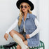 Women Denim Jacket DENIM S by Annva USA | Fleurcouture