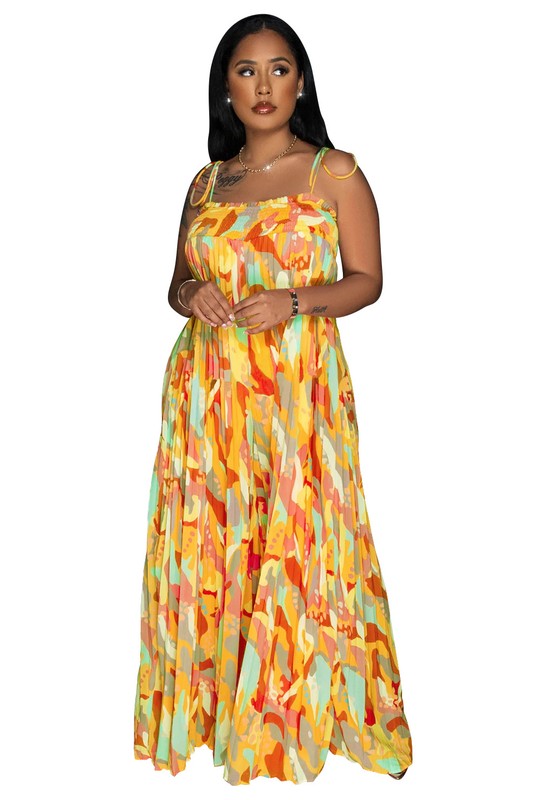 WOMEN SUMMER JUMPSUIT YELLOW MULTI S by By Claude | Fleurcouture