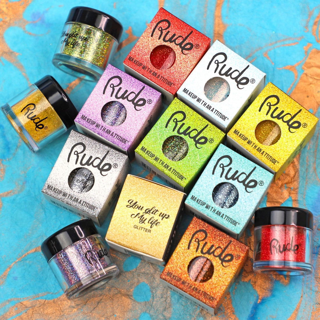 You Glit Up My Life Glitter Loose Glitter & Pigments by Rude Cosmetics | Fleurcouture