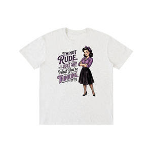 Imnotrude,imnotrudeijustsaywhatyourethinking,tee,tshirt,sarcastic,funny,retro,1950s
