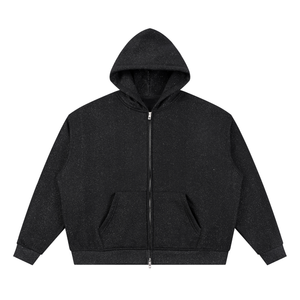Unisex Sparkles Full Zip Boxy Hoodie