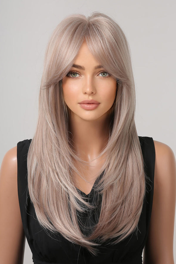 13*1" Full-Machine Wigs Synthetic Long Straight 22" One Size Hair Extensions by Trendsi | Fleurcouture