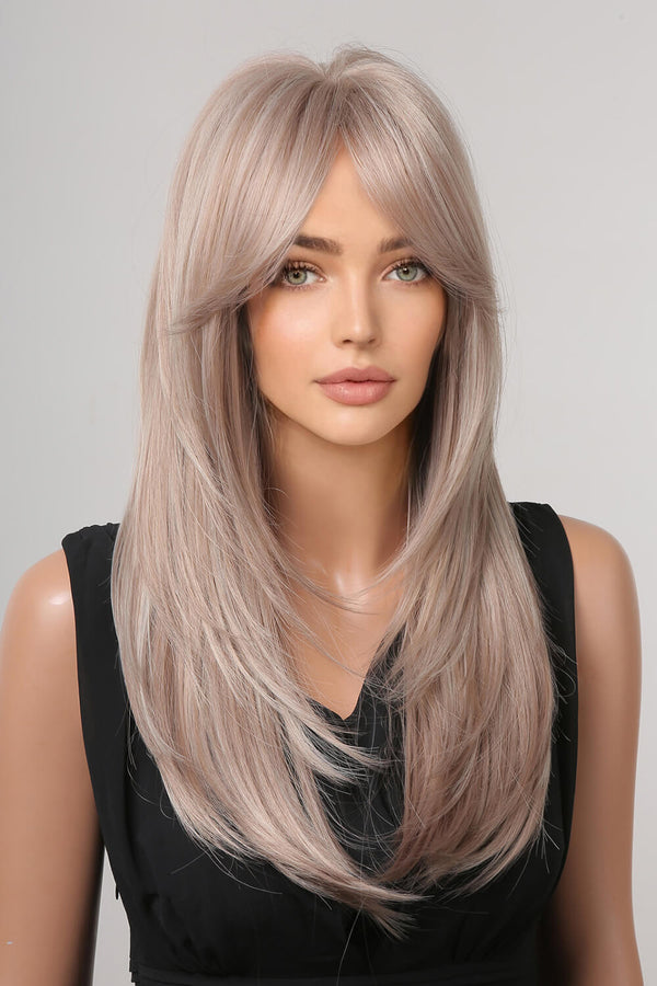 13*1" Full-Machine Wigs Synthetic Long Straight 22" One Size Hair Extensions by Trendsi | Fleurcouture