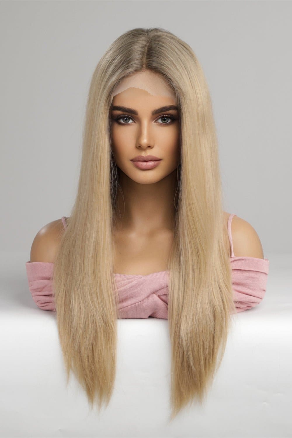 13*2&quot; Lace Front Wigs Synthetic Long Straight 24&