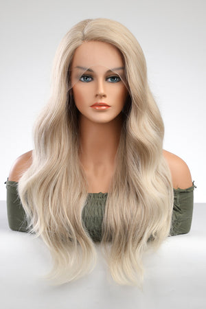 13*2" Lace Front Wigs Synthetic Long Wave 25" 150% Density Blonde One Size Hair Extensions by Trendsi | Fleurcouture