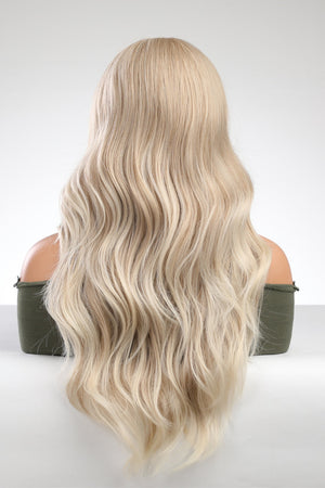 13*2" Lace Front Wigs Synthetic Long Wave 25" 150% Density Blonde One Size Hair Extensions by Trendsi | Fleurcouture
