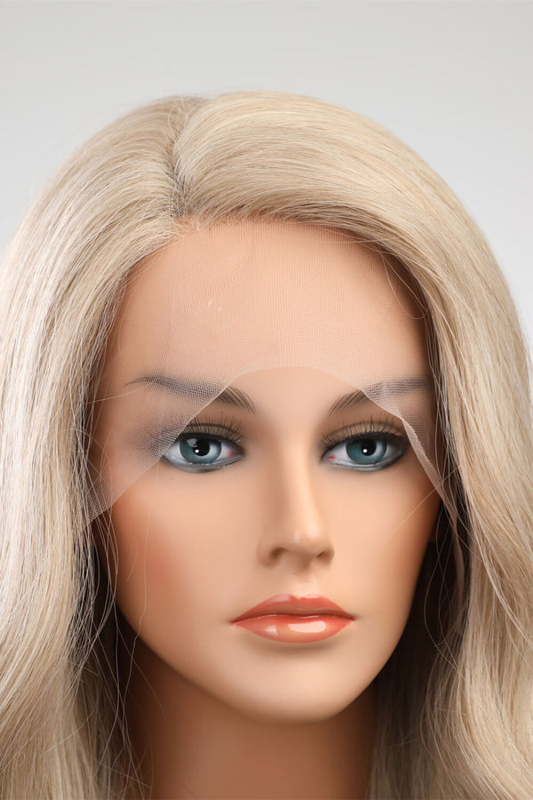 13*2" Lace Front Wigs Synthetic Long Wave 25" 150% Density Blonde One Size Hair Extensions by Trendsi | Fleurcouture