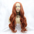 13*3" Lace Front Wigs Synthetic Long Wavy 24" 130% Density Orange One Size Accessories by Trendsi | Fleurcouture