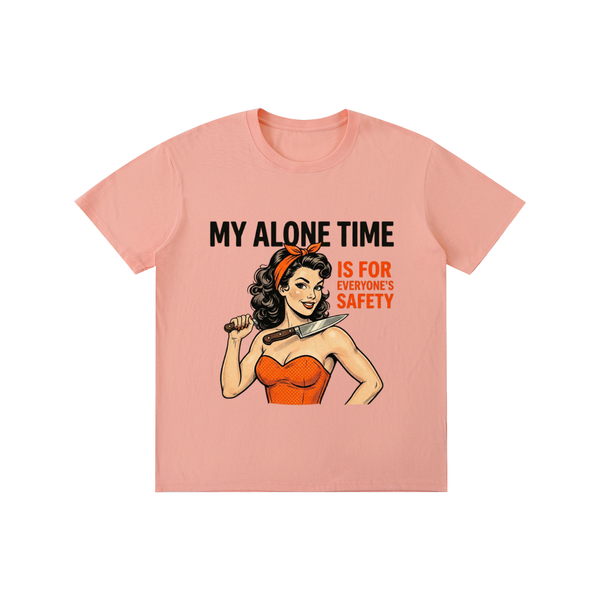 Myalonetime,foreveryonessafety,funny,sarcastic,retro,1950s,tee,tahirt