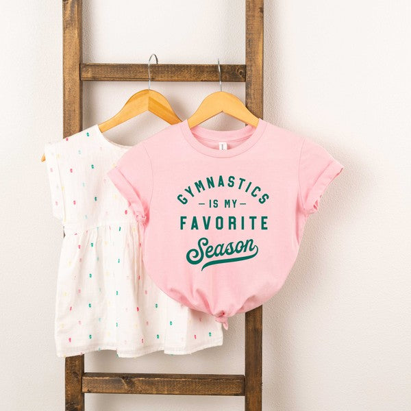 Gymnastics Is My Favorite Season Toddler Tee