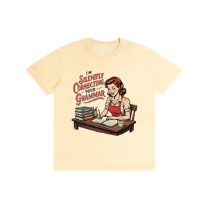 Imsilentlycorrectingyourgrammar,retro,funny,1950s,sarcastic,tee,tshirt