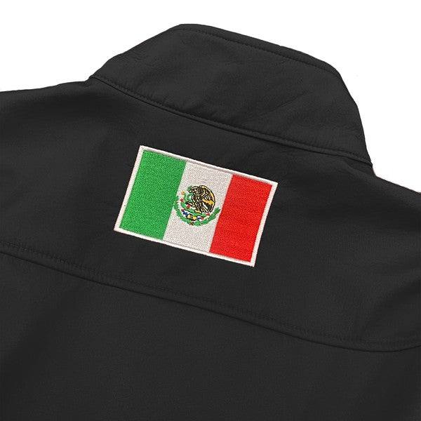 Mexico Embroidered Soft Shell Jacket