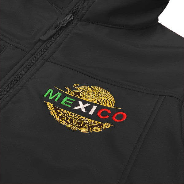 Mexico Embroidered Soft Shell Jacket