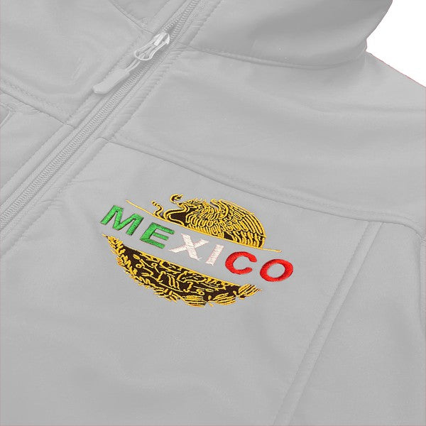 Mexico Embroidered Soft Shell Jacket