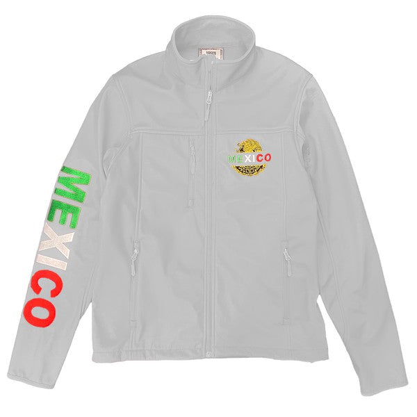 Mexico Embroidered Soft Shell Jacket