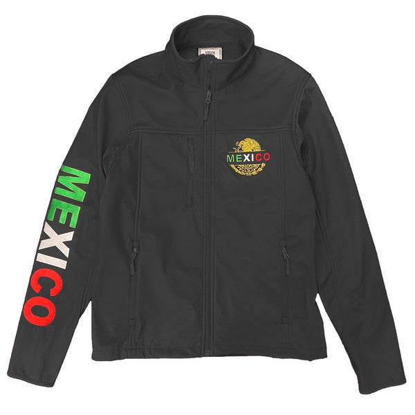 Mexico Embroidered Soft Shell Jacket