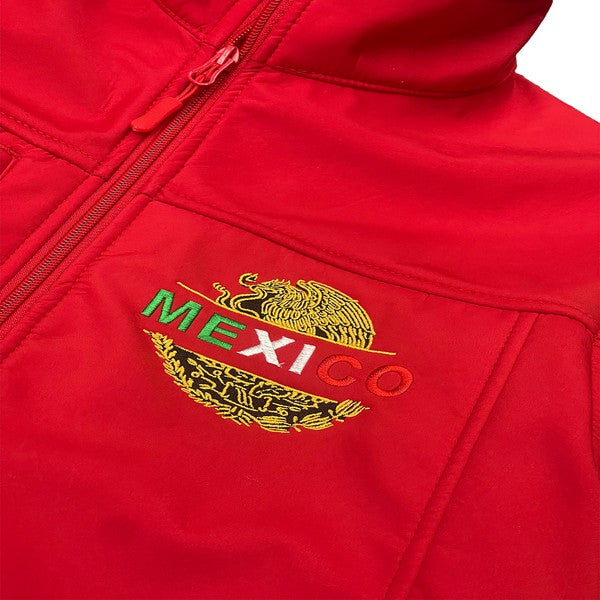 Mexico Embroidered Soft Shell Jacket