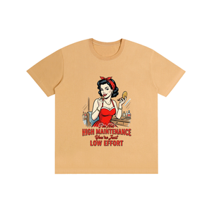 Imnothighmaintenance,yourjustloweffort,retro,1950s,funny,sarcastic,tee,tshirt