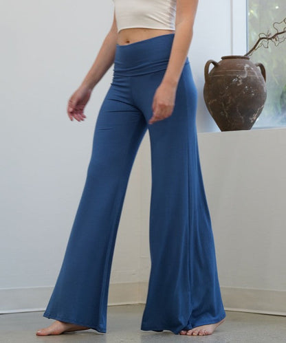 240GSM BAMBOO CLASSIC PALAZZO PANTS by Fabina | Fleurcouture