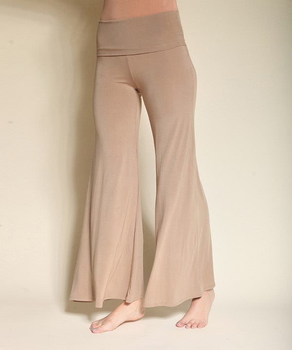 240GSM BAMBOO CLASSIC PALAZZO PANTS by Fabina | Fleurcouture