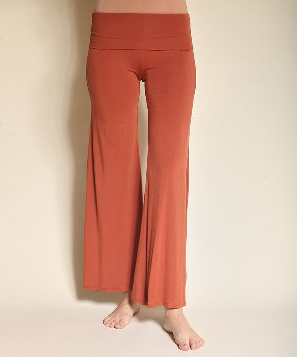 240GSM BAMBOO CLASSIC PALAZZO PANTS by Fabina | Fleurcouture