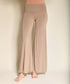 240GSM BAMBOO CLASSIC PALAZZO PANTS TAUPE S by Fabina | Fleurcouture