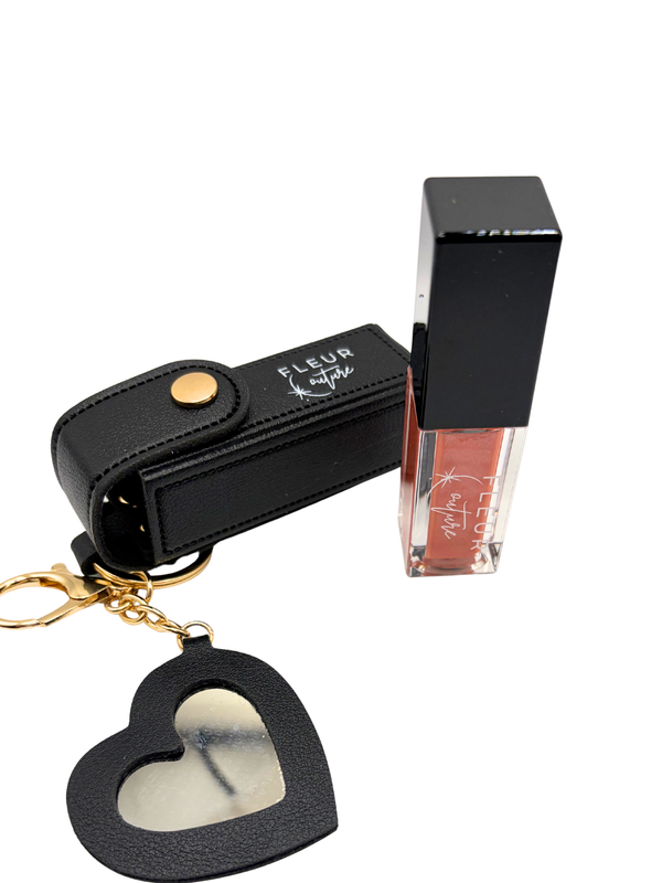 Glossy Glam key ring (nude pink)