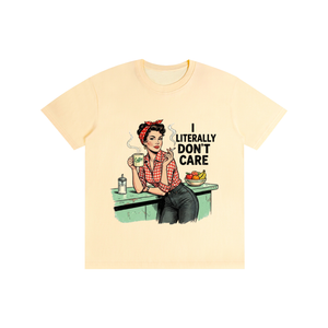 Iliterallydontcare,retro,1950s,tee,tshirt,Funny,sarcastic