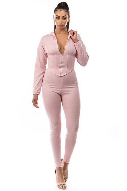 2PC SET PANT SUITS GREY S by By Claude | Fleurcouture